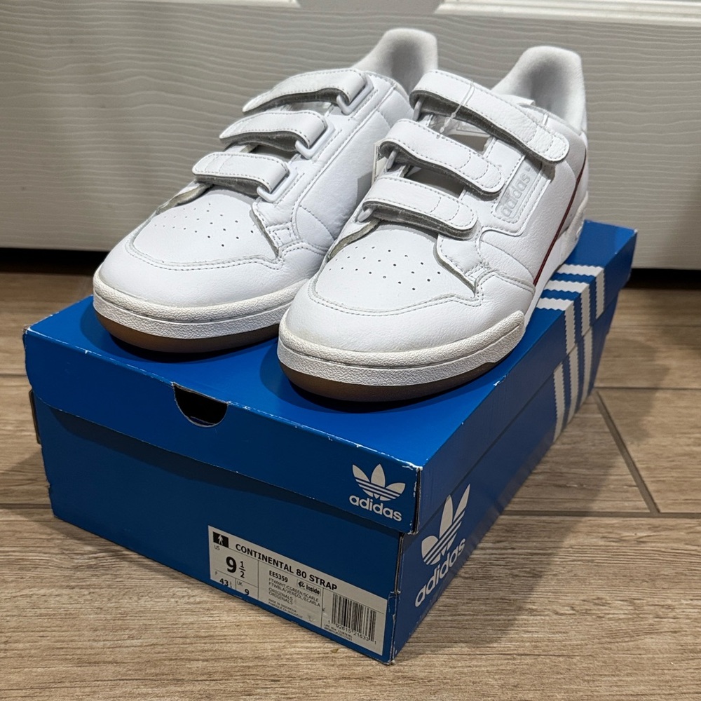 Adidas Originals Men Continental 80 Strap Shoes (Size: 9.5)